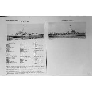  1953 54 America Destroyer Ships Engstrom Lovering