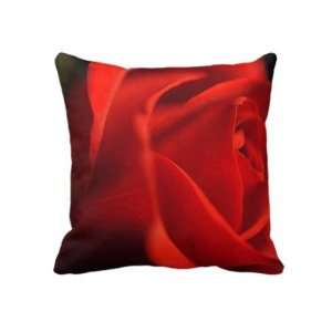  Red Rose Close Up Throw Pillow