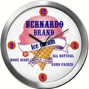  BERNARDO 14 Inch Ice Cream Metal Clock Quartz Movement 