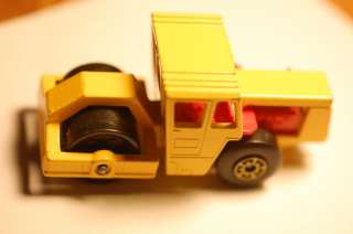   Matchbox Bomag Road Roller Yellow #72 Loose  Very Nice Condition