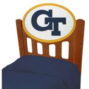  Georgia Tech Yellow Jackets Stained Full Head Board 