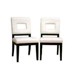  Bianca White Dining Chairs Set of 2 by Wholesale Interiors 