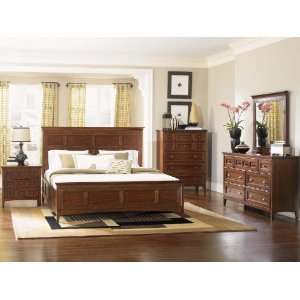  Magnussen Furniture Harrison 4 Piece Panel Bedroom Set in 