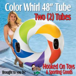   Color Whirl Inflatable Pool Tube   48 in. River Float #58202  