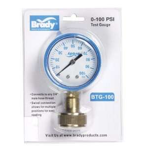  2 each Brady Water Pressure Gauge (BTG0 100)