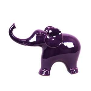  UTC 22067 Purple Ceramic Elephant