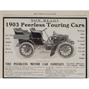  1903 Ad Vintage Peerless Touring Car Style F Type 6 