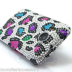 Leopard Bling Hard Case Snap On Cover For HTC Desire HD  