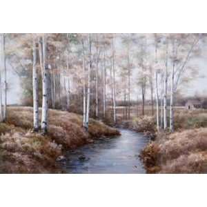  Diane Romanello 35W by 24H  Birch Creek CANVAS Edge #2 