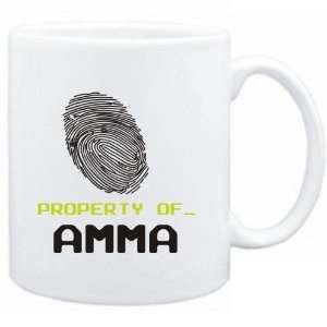  Mug White  Property of _ Amma   Fingerprint  Female 