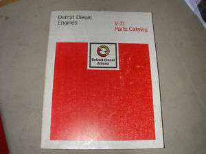 Detroit Diesel Allison V 71 V71 Parts Catalog Volume 4  