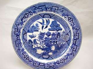 Vintage Ridgway Blue Willow Plate  