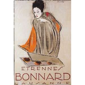  STRENNES BONNARD FRENCH VINTAGE POSTER CANVAS REPRO