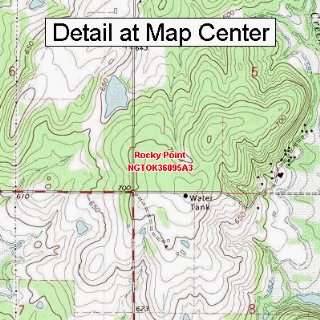  USGS Topographic Quadrangle Map   Rocky Point, Oklahoma 