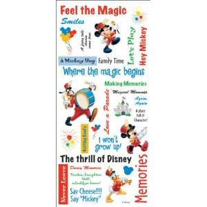  New   Disney Stickers/Borders Packaged Mickey Phrase She 