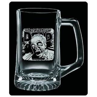 The Walking Dead Etched Glass Stein Rise & Feed