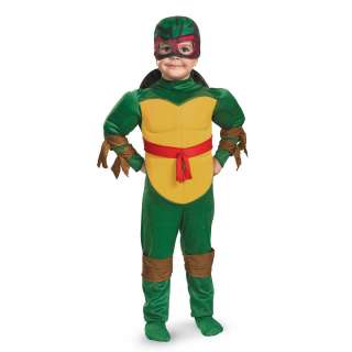 Teenage Mutant Ninja Turtles Raphael Muscle Costume Toddler 3T 4T