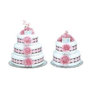  Bloomers Pink Mums With Pink Dots Diaper Cake 3 Tier Toys 
