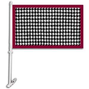     Alabama Crimson Tide Car Flag W/Wall Brackett