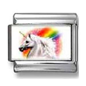 Rainbow Unicorn Photo Italian Charm