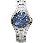 Seiko SGE798 Mens Stainless and Gold Quartz Blue Dial Watch