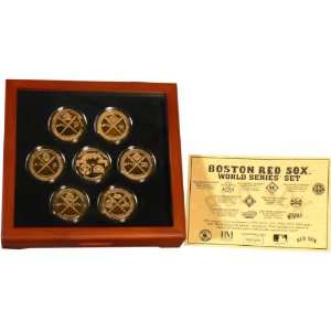  Boston Red Sox 24KT Gold 7 Coin World Series Commemorative 