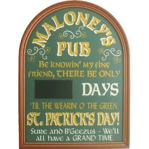  St. Patricks Countdown Personalized Framed 24x28 Davis 