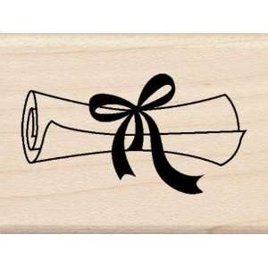    Rubber Stamp With Wood Handle, Grad Diploma Arts, Crafts & Sewing
