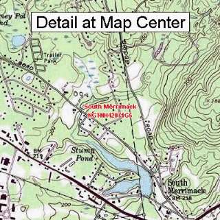  USGS Topographic Quadrangle Map   South Merrimack, New 
