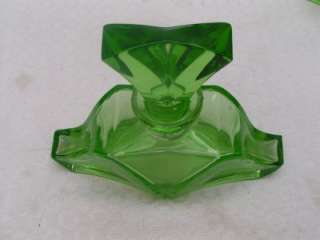 Beautiful Art Deco Czech Cut Glass Perfume Vanity Set  
