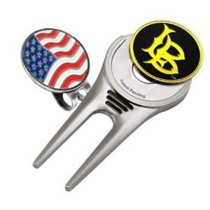 California State (Long Beach) Dirtbags Divot Tool Hat Clip with Golf 