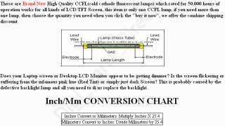   Backlight Lamp Bulb Tube for Laptop/Notebook LCD TV Screen/Monitor