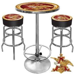   Ultimate A & Eagle Gameroom Combo   2 Bar Stools and Table Everything