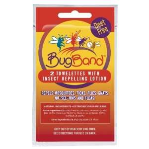  Bug Band Insect Repelling Towelettes 2 count (Pack of 10 