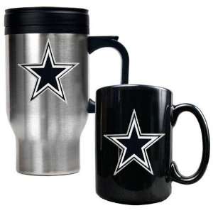  Dallas Cowboys NFL Travel Mug & Ceramic Mug Set   Primary 