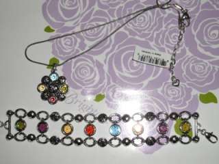 Brighton EUROPA Crystal Necklace & Bracelet Set With Pouch NWT RARE 