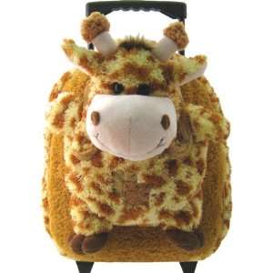  Giraffe Plush Animal Rolling Backpack 