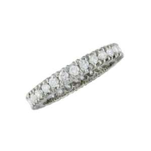  Eba   size 13.00 14K White Gold Diamond Eternity Ring 