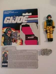 Vintage GI Joe Action Figure Scoop 1989  