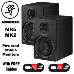  Mackie MR5MK2 High Resolution Active Studio Monitor Pair 