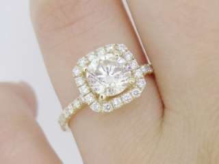 92 ct Round Brilliant Diamond Engagement Ring H Color SI1 Clarity 