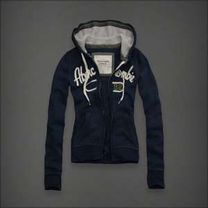 NEW Abercrombie & Fitch Womens Jordan Hoodie Sweater XS Navy Dark Blue 