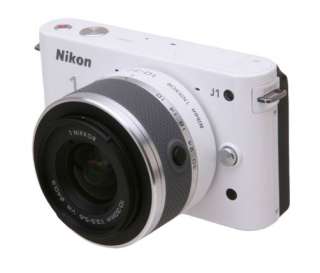 Nikon 1 J1 Mirrorless Digital Camera with 10 30 mm Lens (White) New 