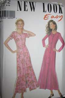 Vintage NEW LOOK SEWING Pattern 6412 Misses Dress 8   18 UNCUT FF OOP 