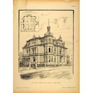  1896 Print House Heilmann Munich Architecture Germany 