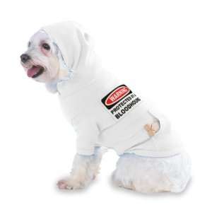  WARNING PROTECTED BY A BLOODHOUND Hooded (Hoody) T Shirt 