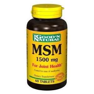  MSM 1500mg   60 tabs,(Goodn Natural) Health & Personal 