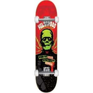  Helldorado Rock & Roll Complete Skateboard   8.5 Red W/Raw 