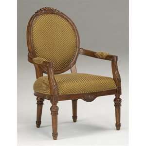  Bernards 7554 French Provencal Accent Chair, Gold