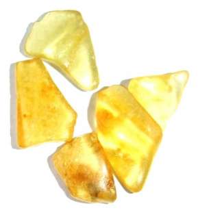 Amber Tumble 01 Wholesale Lot of 20 Golden Yellow Tree Sap Fossil 